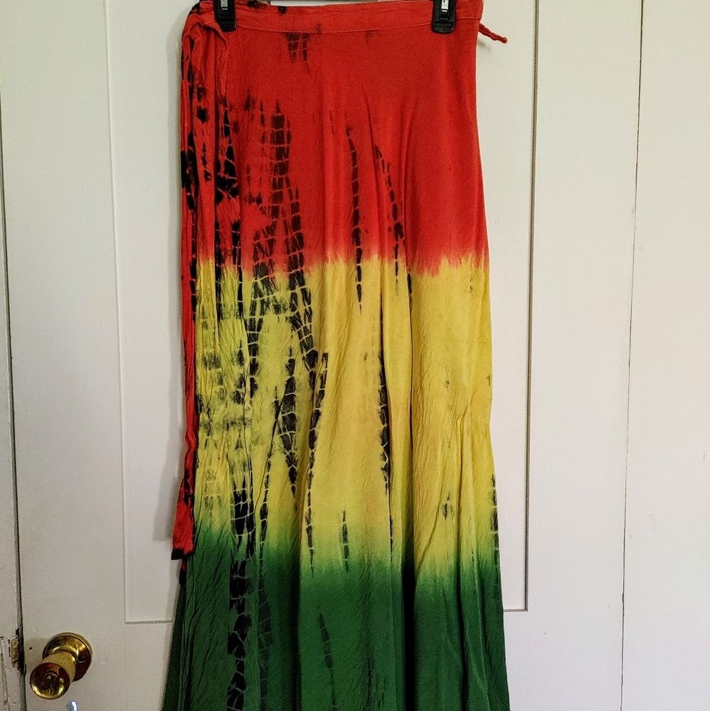 Maxi Wrap Bohemian skirt